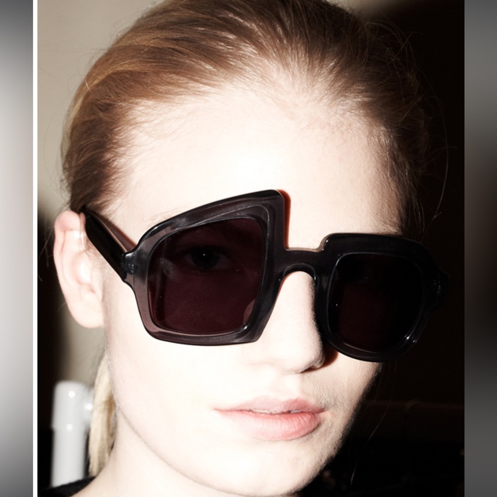 Thomas Tite sunglasses clear grey runway*RARE*